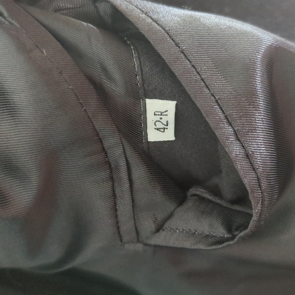 DiSilver Cashmere Blend Italian Overcoat Winter Trench Coat Black Men’s 42R - Picture 12 of 14